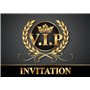 EDITON COLIBRI (10718 FR) VIP Invitations en Français: Paquet de 10 cartes d‘invitation V.I.P. pour un prochain anniversaire d‘e