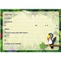 Edition Colibri (10968 FR Lot de 10 Cartes d‘invitation ANIMAUX DE ZOO en Français pour un anniversaire d‘enfant ou pour une par