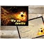 Edition Colibri (10717 FR Lot de 10 Cartes d‘invitation en Français pour un anniversaire d‘enfant ou pour une partie de Football