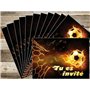 Edition Colibri (10717 FR Lot de 10 Cartes d‘invitation en Français pour un anniversaire d‘enfant ou pour une partie de Football