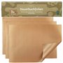LIVAIA Papier cuisson réutilisable : 3x papiers de cuisson premium réutilisables pour le four et le grill - Tapis de cuisson lav