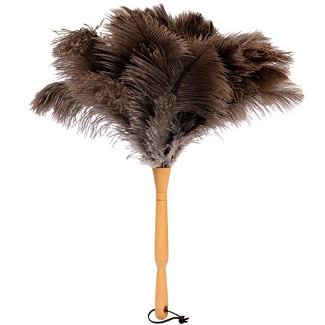 Plumeau en Plumes d'autruche - Fabriqué en UE - Travail Manuel - 50 cm de Long z2921