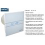 Ventilateur CATA E-100 GTH avec clapet anti-retour Minuterie de contrôle de l'humidité - Capteur d'humidité LED - Écran avant en