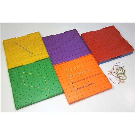 WISSNER® AKTIV lernen - Planche géométrique 2 Faces 23 x 23 cm