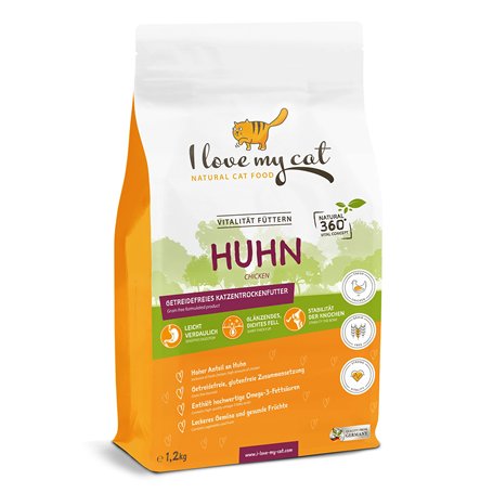 I Love My Cat Croquettes pour Chat sans Céréales avec du Poulet - 1