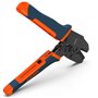 Presch Pince à sertir les embouts de câbles électriques - Outil de sertissage isolé à cliquet - Pince pour manchons électriques 