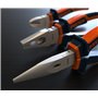 Presch Jeu de 3 pinces - Lot professionnel avec pince à becs 1/2 rond, pince coupante 160 mm et pince universelle 180 mm - Set d
