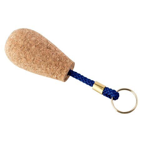Kork-Deko Porte-Clé Marin en Liège | Porte Clef Flotteur – idéal pour l’Usage au Milieu Marin & Bâteau – Bouée 75x45 mm