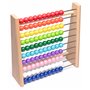 Natureich Montessori Abacus Mathématique 1-100 Nombres Tableau Garçon et Fille