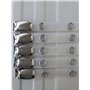 Lot de 5 clips de fixation pour badges pivotants résistants – porte-badge pour cartes de crédit (renforcé en tissu)