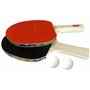 O&W Security Set de Tennis de Table 2 Raquettes de Tennis de Table + 2 balles de Tennis de Table Ping Pong Set de Haute qualité