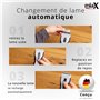 miaX Premium Grattoir Universel 2.0 – Grattoir pour le nettoyage des surfaces plates, équipé de 8 lames de rechange intégrées – 