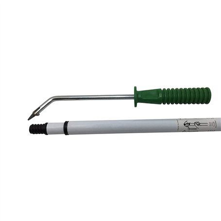 Racloir à joint Gigant avec manche réversible vollh Art Métal Planche à manche télescopique extensible Das Original en le télé-a