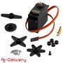 AZDelivery 5 x MG995 Micro-moteur servo numérique pour hélicoptère robotisé RC compatible avec Arduino et Raspberry Pi y compris
