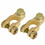 L&P A0066-4-1 Lot de 2 Cosse Batterie 12v 24v Cosse Batterie Voiture M8 Connecteur Batterie Cosses de Batterie + plus - moins Co