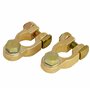 L&P A0066-4-1 Lot de 2 Cosse Batterie 12v 24v Cosse Batterie Voiture M8 Connecteur Batterie Cosses de Batterie + plus - moins Co