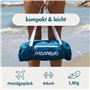 MOMEVO Sunsail Young Family Tente de plage avec protection UV certifiée UPF50+ (jusqu'à 4 personnes, bleu pétrole)