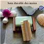FEINHOLZ® brosse à ongles pour les mains en bois (3 pièces) • Brosse à main sans plastique en bois de hêtre • Fabriqué en Europe