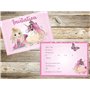 Edition Colibri 10 Cartes d‘invitation en Français Princesse avec licorne: lot de 10 cartes d'invitation pour un anniversaire de