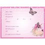 Edition Colibri 10 Cartes d‘invitation en Français Princesse avec licorne: lot de 10 cartes d'invitation pour un anniversaire de