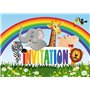 Edition Colibri Lot de 10 Cartes d‘invitation ANIMAUX DE ZOO en Français pour un anniversaire d‘enfant ou pour une partie au zoo