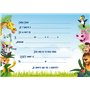 Edition Colibri Lot de 10 Cartes d‘invitation ANIMAUX DE ZOO en Français pour un anniversaire d‘enfant ou pour une partie au zoo
