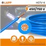 Lapp 4520025 H07V-K 10 mm² - Câble de câblage - Bleu - 10 m - Câble conducteur simple en PVC - Toron 10 mm² - Câblage