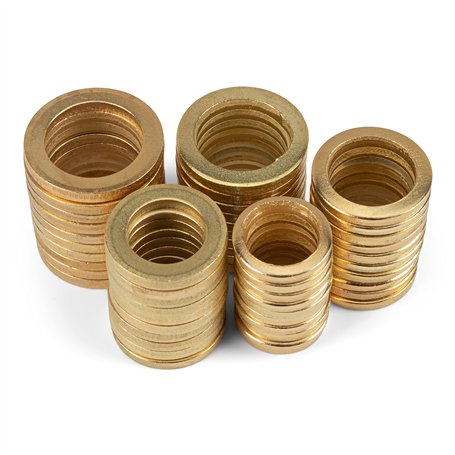 Haerd Group 50 anneaux de serrage / Ø 9/10/11/12/13 mm / acier/rondelles/rondelles