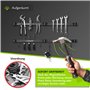 EMHAP© Lot de 6 outils pour barre magnétique - Extra puissant - 46 cm - Outil de support magnétique universel - Organiseur prati