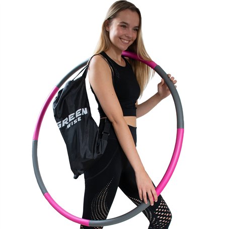 Green SEEDS GreenWise™ Hula Hoop Sport en Acier Inoxydable pour Adultes et Enfants pour la Perte de Poids