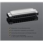 Classic Cantabile AHBS-12 Alabama Blues Harmonica Set de 12 pièces