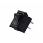Mini interrupteur à bascule encastrable - 250 V 3 A AC/DC - 6 V 9 V 12 V 24 V 125 V - Noir rectangulaire - 9 x 13 mm - 2 pôles m