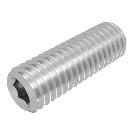 SECCARO Lot de 20 vis sans tête avec embout conique M4 x 12 mm