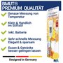 1 thermomètre de cuisine (numérique) - Rapide - Pour aliments et boissons (de -50 °C à +300 °C) - BMUT KT-2 - Thermomètre de cui