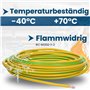 Kalitec Câble de câblage H07V-K 10 mm² vert/jaune - 2 m - Flexible - Câble de terre - Conducteur de protection 10 mm² - Toron en