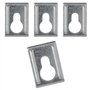 103693 Lot de 4 supports muraux pour IKEA PAX KALLAX METOD Plaque de montage murale Convient comme pièce de rechange pour IKEA P