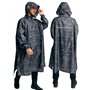 Jubi® Poncho de pluie pour homme en 100 % polyester recyclé - Gris - Durable