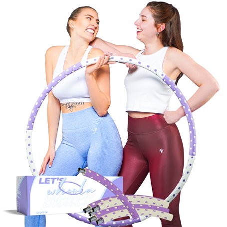 Whoola - Cerceau Hula Hoop pour adulte I Pneu Hoola Hoop de haute qualité pour les débutants | Noyau en acier inoxydable de qual