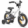 PROMETHEUS BICYCLES Velo Enfant 4 Ans - vélo Fille 14 Pouces a Roulette pour 3 a 5 Ans - Petite Princesse en Blanc