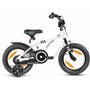 PROMETHEUS BICYCLES Velo Enfant 4 Ans - vélo Fille 14 Pouces a Roulette pour 3 a 5 Ans - Petite Princesse en Blanc