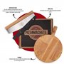 PIZZAMACHETE Roulette à pizza + planche à pizza, set à pizza composé d'un couteau de pesée et d'une planche à pizza - Accessoire