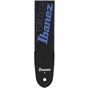 Ibanez Strap Design Black, Blue Logos