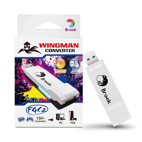Brook Wingman FGC2 Converter Adaptateur de manette Arcade pour PS5 et PC