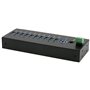 EXSYS EX-11230HMS 10 Port USB 3.2 Gen 1 HUB Kit Rail din et Mur Via VL811+ Chipset