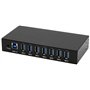 EXSYS EX-11237HMS-2 Kit HUB USB 3.2 Gen 1 à 7 Ports pour Rail DIN