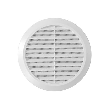 Vent Systems 100-150 mm – Blanc – Couvercle d'aération – Fentes de ventilation rondes – Couvercle de barbecue – Moustiquaire int