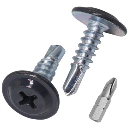 SKIR'CO Lot de 150 vis autoforeuses peintes 4