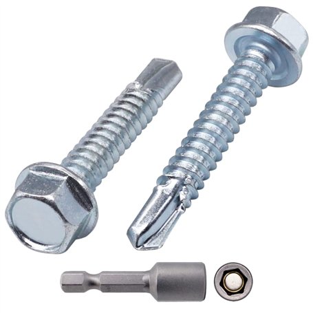 SKIR'CO Lot de 70 vis DIN 7504 K en acier zingué 6