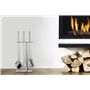 HANSA Ensemble d'outils de cheminée de qualité supérieure (3 pièces) SS - Cintre carré en acier inoxydable - Accessoires de chem