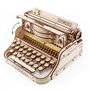 EWA Eco-Wood-Art - Typewriter- Puzzle 3D en Bois - Casse-tête pour Adultes et Adolescents -à Monter soi-même sans Colle- 453 piè